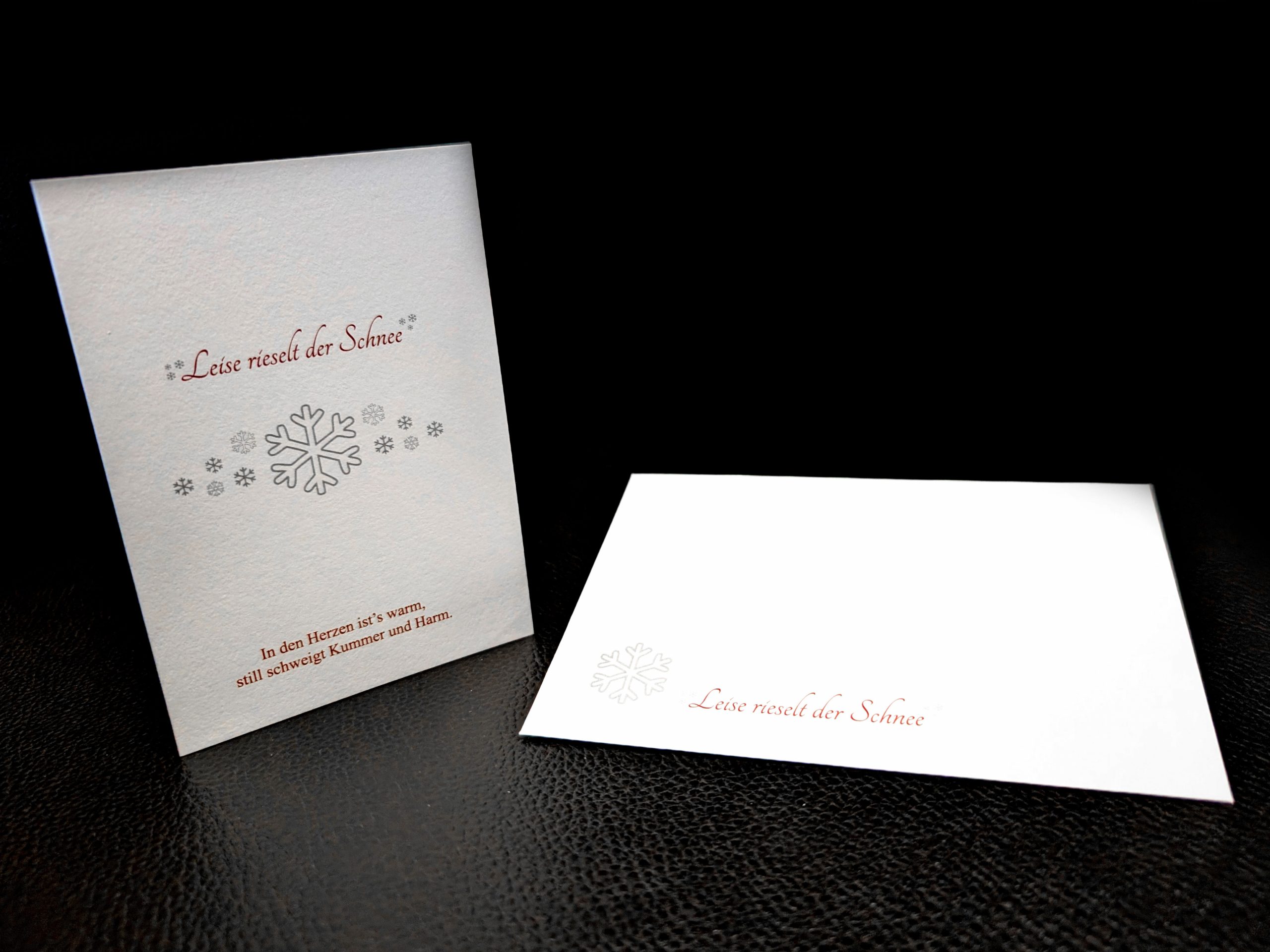 Weihnachtskarte mit Briefumschlag