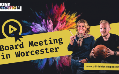 Board Meeting in Worcester – Felix ist jetzt Geschäftsführer.