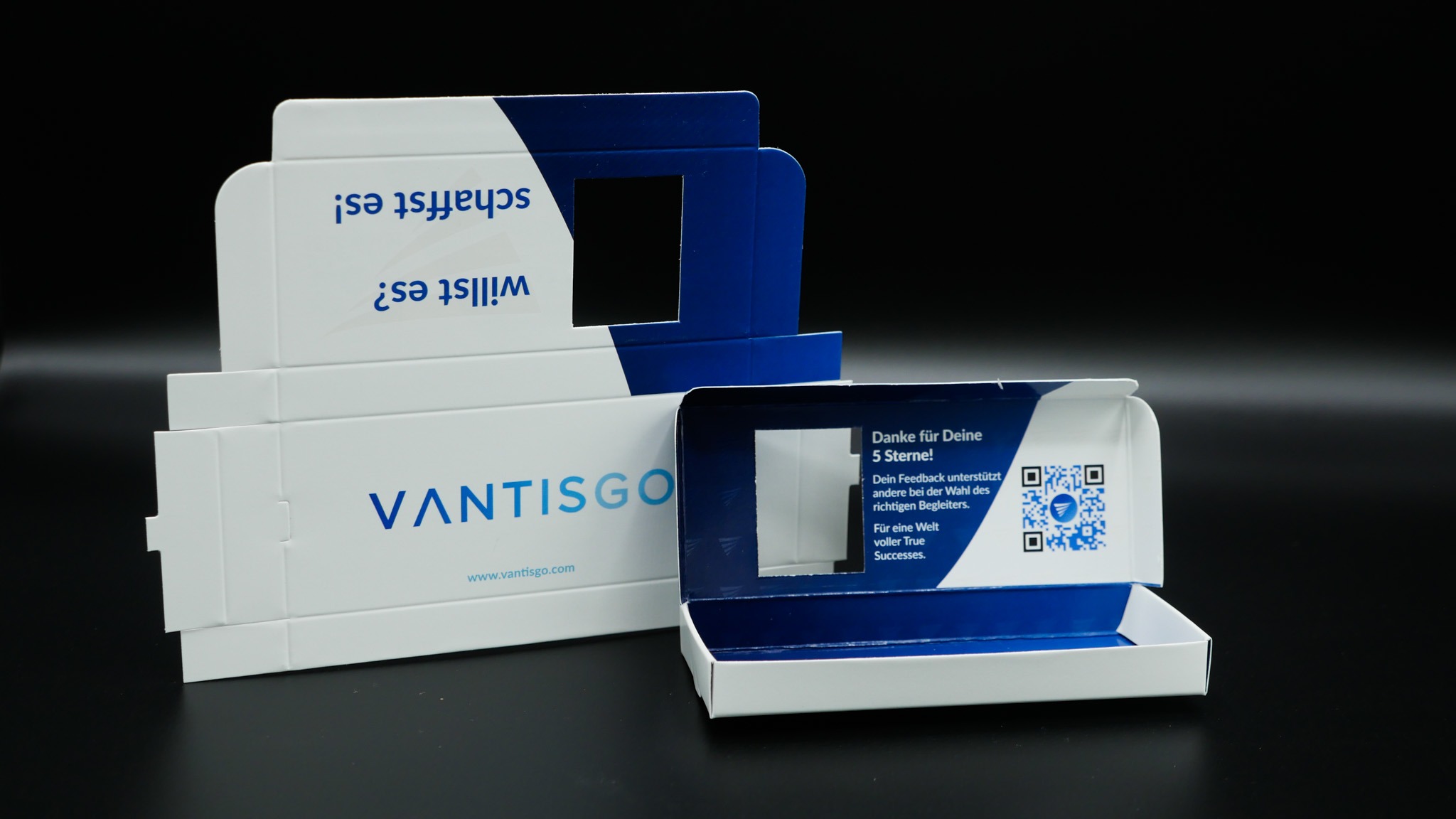 QR-Code in Giveaway Schachtel