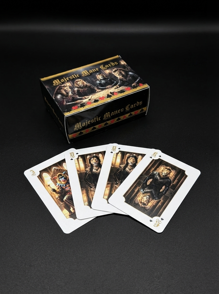 Kartenspiel Löwen mit Verpackung